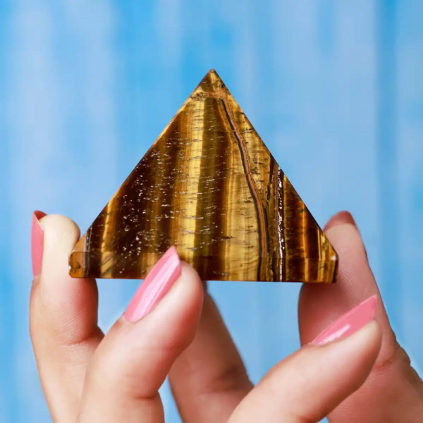 Tiger’s Eye Crystal Pyramid