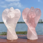Rose Quartz Crystal Angel - Image 2